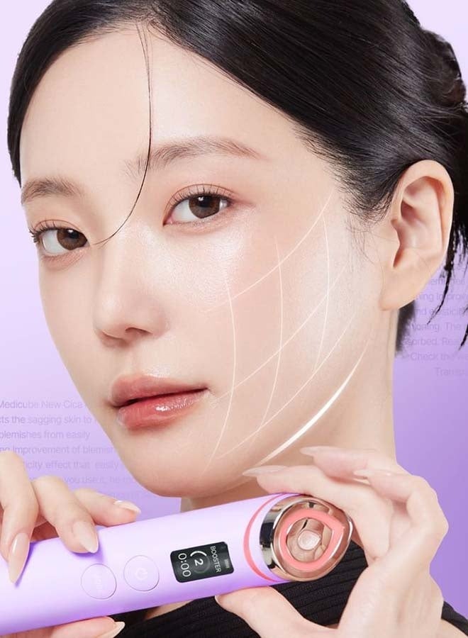 Medicube Age-R Booster Pro Purple |6-in-1 Real Glass Glow Beauty Massager | Looking Glass Skin | Korean Skin Care - Image 2